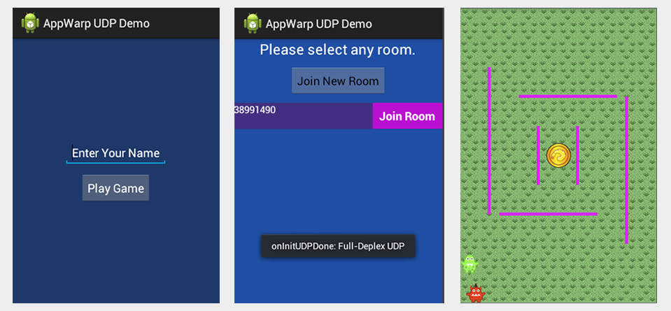 multiplayer game using UDP